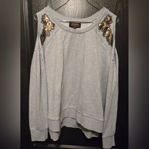 Shyanne Cold Shoulder Embellished Top